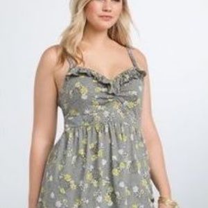 Torrid flowy skull camisole